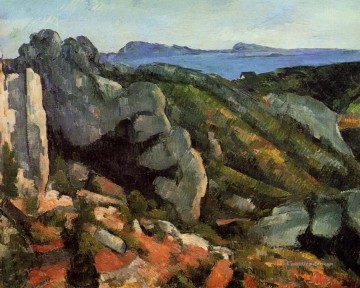  berg - Felsen bei Estaque Paul Cezanne Berg